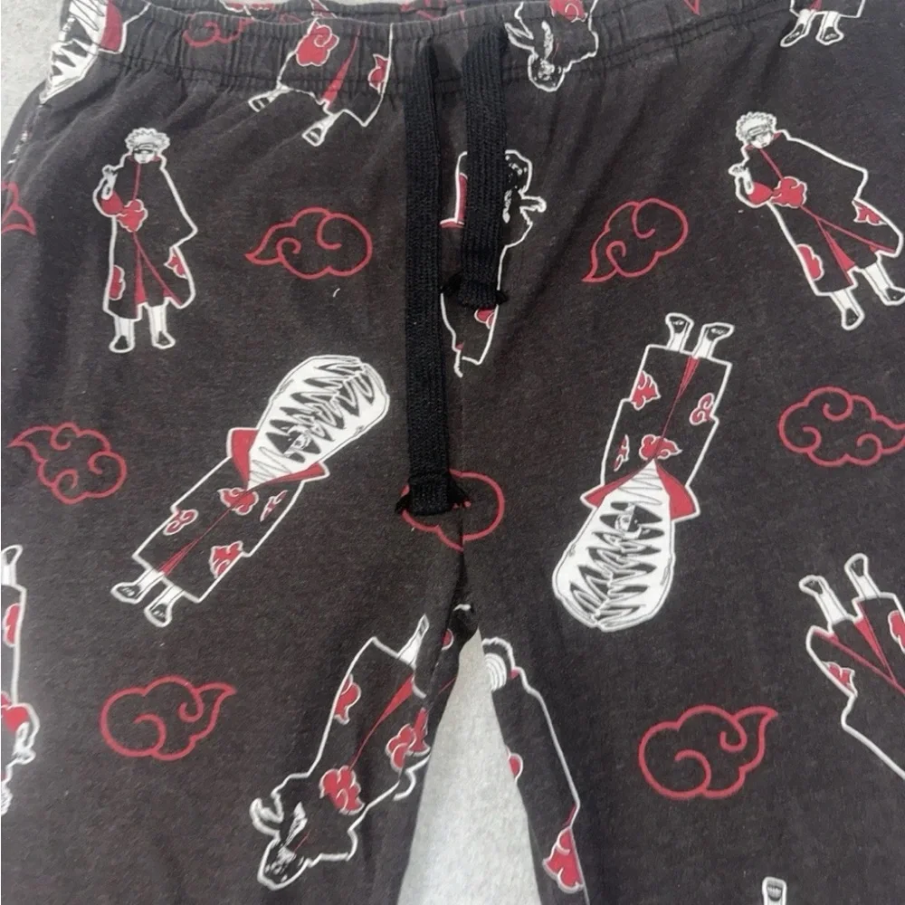 Box Lunch Naruto Shippuden Naruto & Friends Sleep Pants Black Red